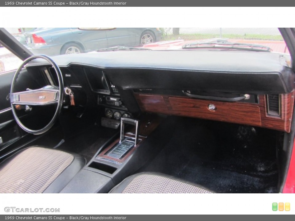 Black/Gray Houndstooth Interior Dashboard for the 1969 Chevrolet Camaro SS Coupe #69456718