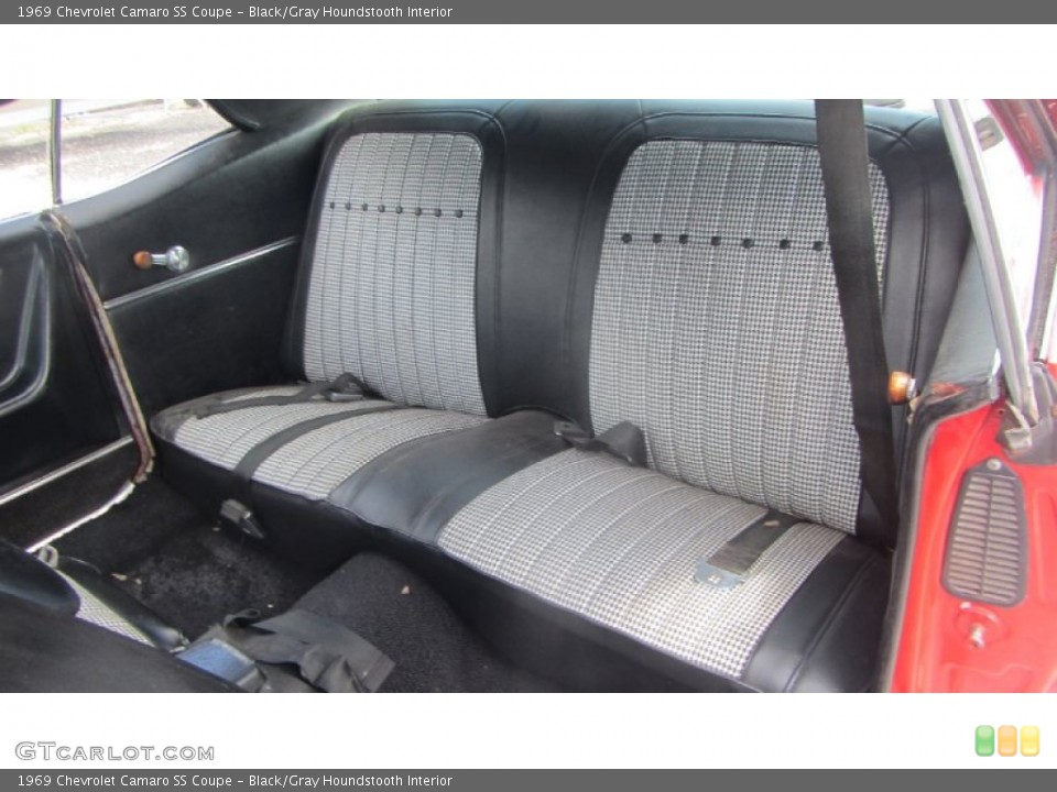 Black/Gray Houndstooth Interior Photo for the 1969 Chevrolet Camaro SS Coupe #69456730