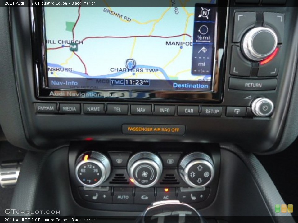 Black Interior Controls for the 2011 Audi TT 2.0T quattro Coupe #69457045
