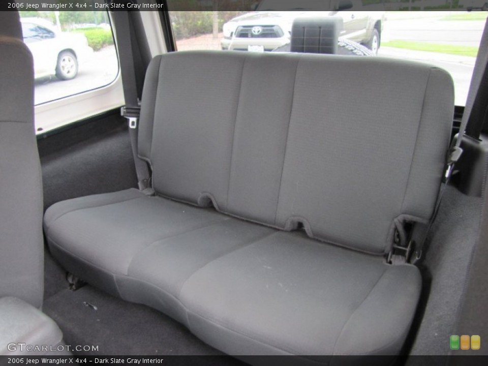 Dark Slate Gray Interior Rear Seat for the 2006 Jeep Wrangler X 4x4 #69457999