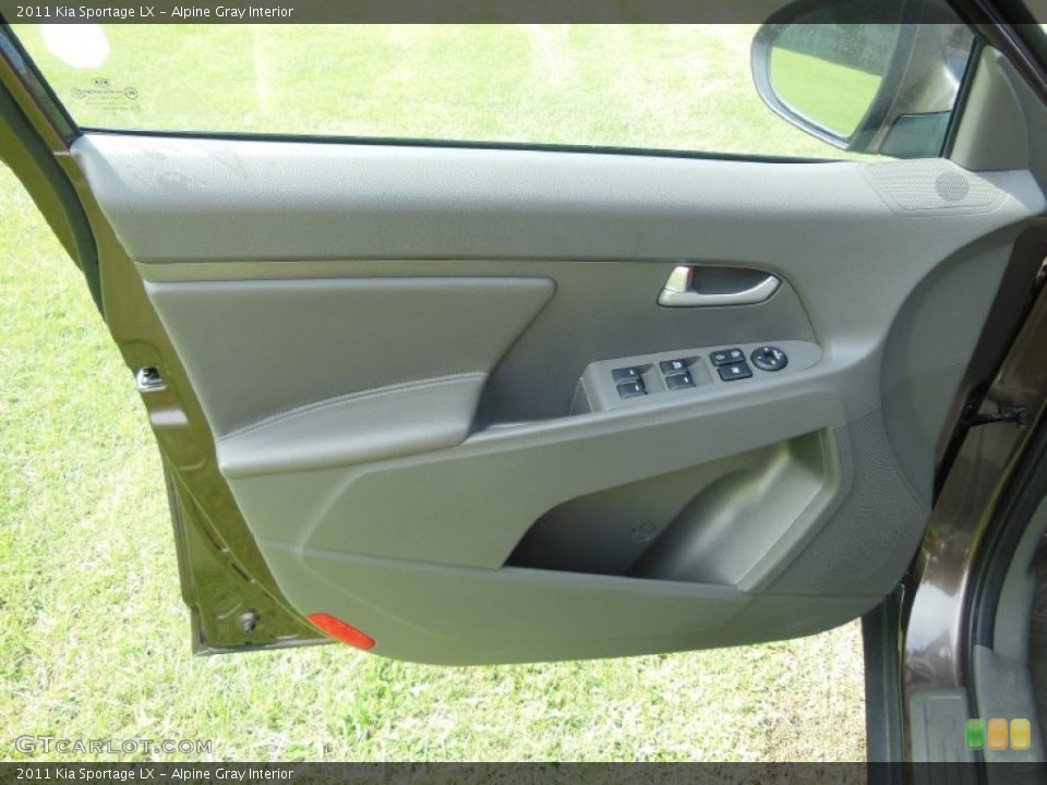 Alpine Gray Interior Door Panel for the 2011 Kia Sportage LX #69458563