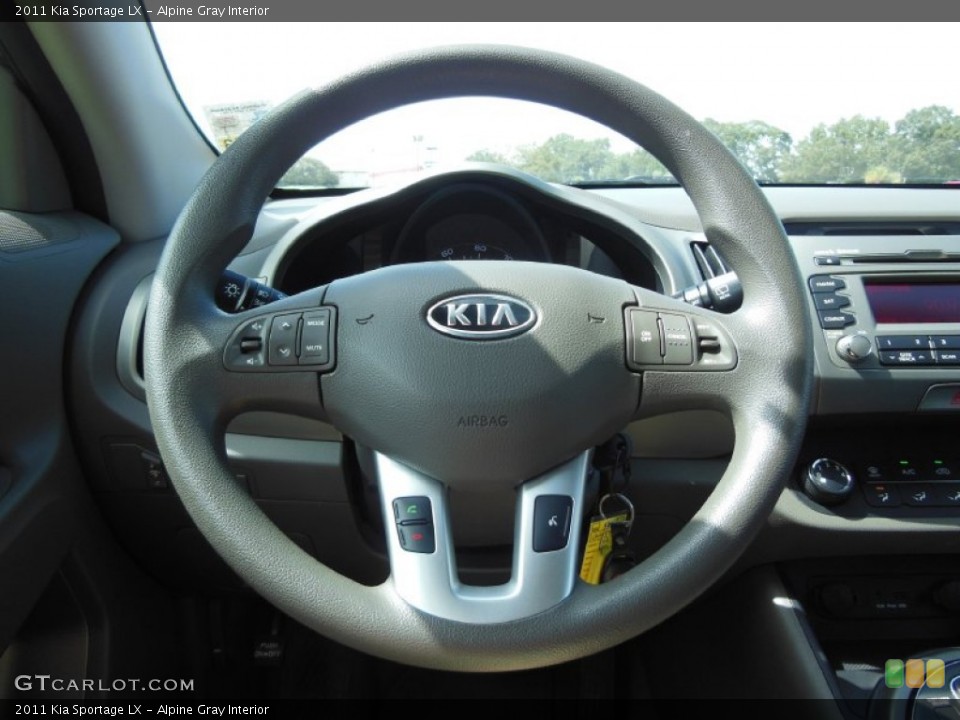 Alpine Gray Interior Steering Wheel for the 2011 Kia Sportage LX #69458569
