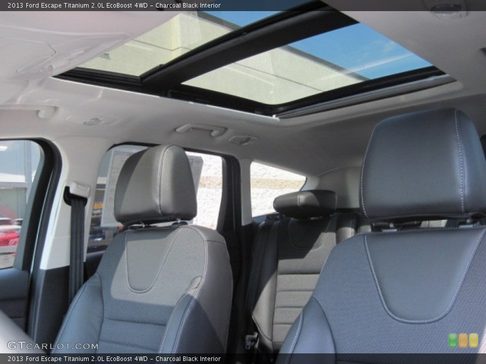 Charcoal Black Interior Sunroof for the 2013 Ford Escape Titanium 2.0L EcoBoost 4WD #69461646