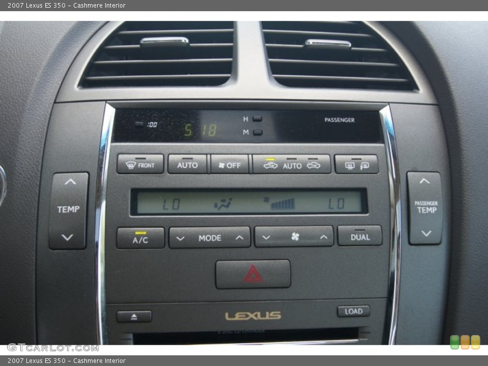 Cashmere Interior Controls for the 2007 Lexus ES 350 #69461860