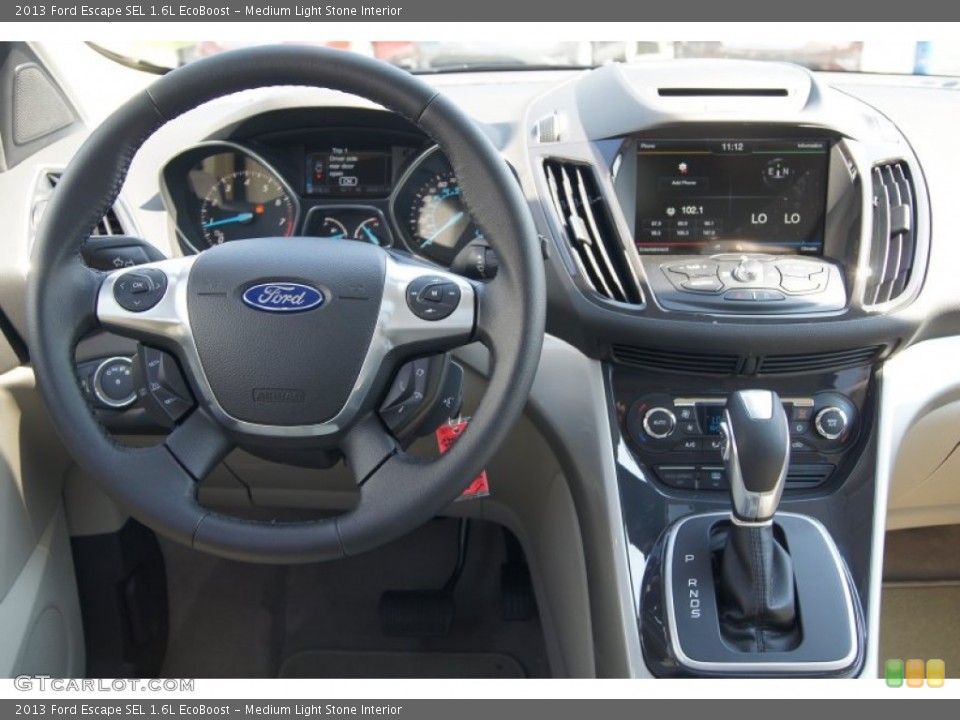 Medium Light Stone Interior Dashboard for the 2013 Ford Escape SEL 1.6L EcoBoost #69463108