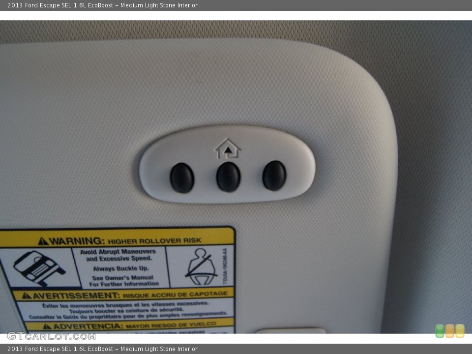 Medium Light Stone Interior Controls for the 2013 Ford Escape SEL 1.6L EcoBoost #69463274