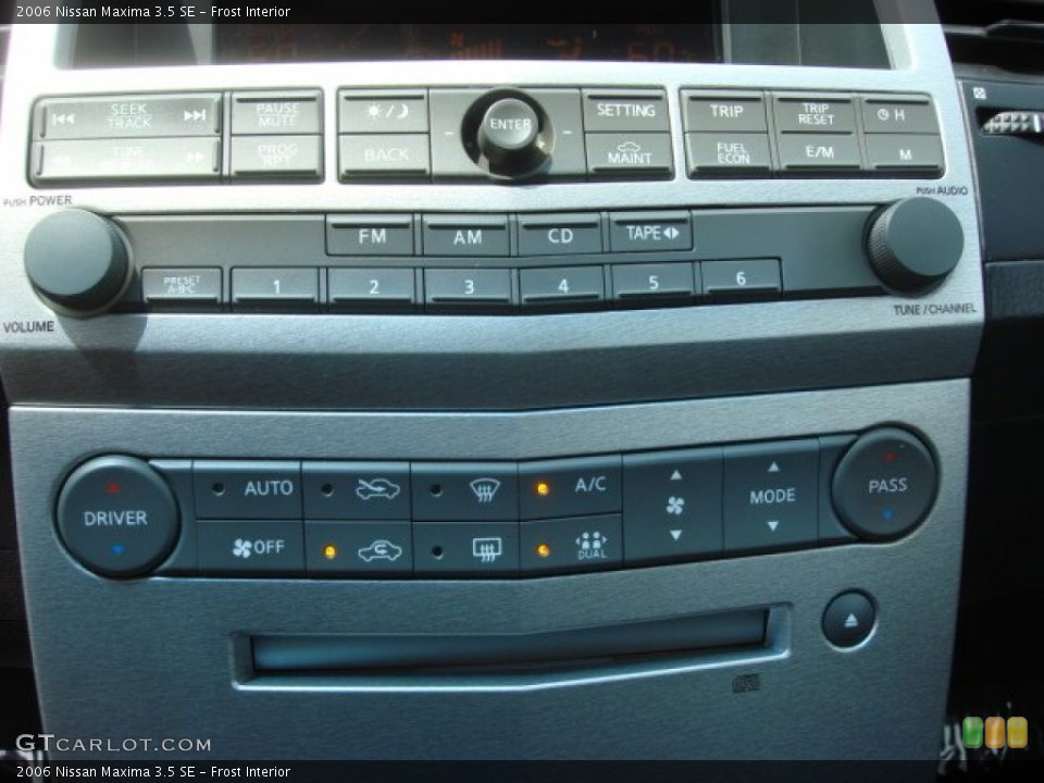 Frost Interior Controls for the 2006 Nissan Maxima 3.5 SE #69465577