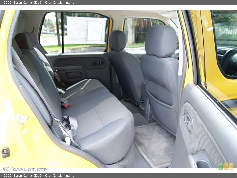 Gray Celadon Interior Rear Seat for the 2002 Nissan Xterra XE V6 #69466909