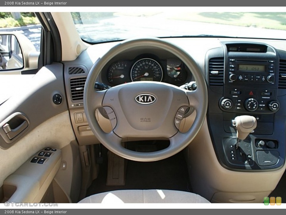 Beige Interior Steering Wheel for the 2008 Kia Sedona LX #69467695
