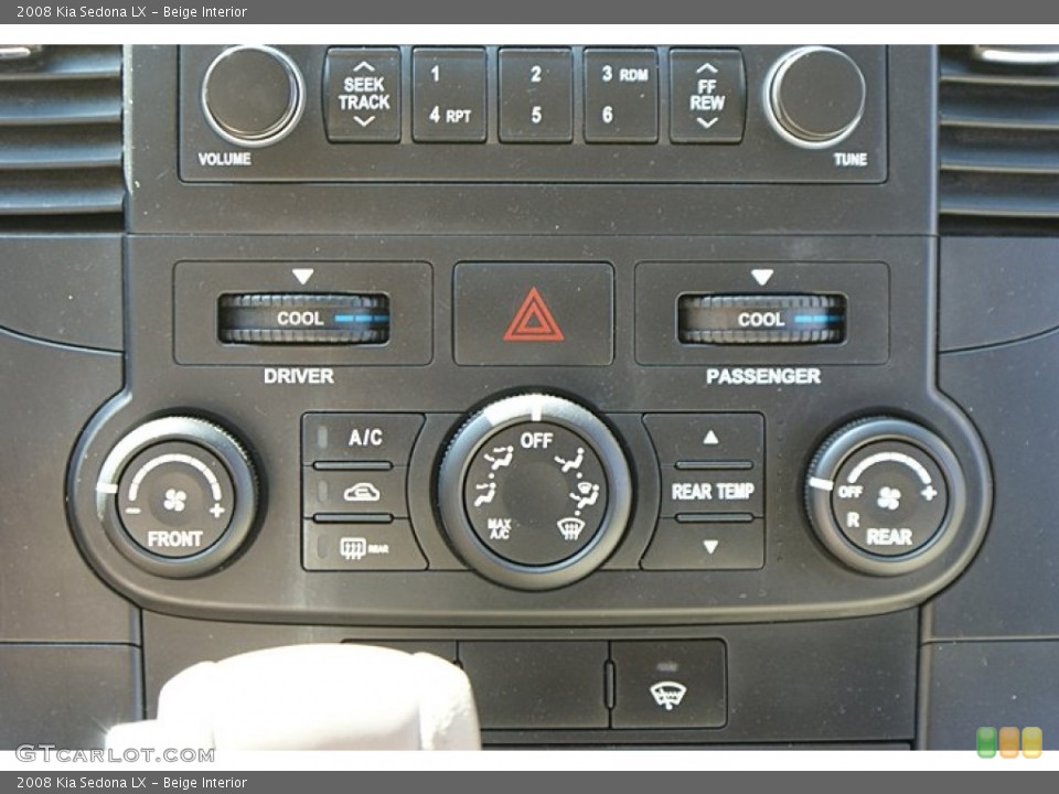 Beige Interior Controls for the 2008 Kia Sedona LX #69467797