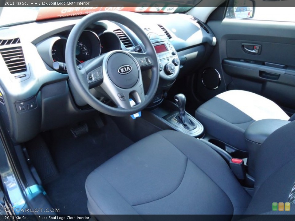 Black Soul Logo Cloth Interior Prime Interior for the 2011 Kia Soul + #69470581