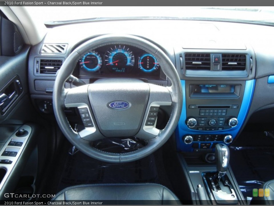 Charcoal Black/Sport Blue Interior Dashboard for the 2010 Ford Fusion Sport #69471223