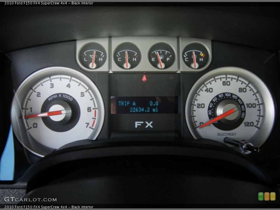 Black Interior Gauges for the 2010 Ford F150 FX4 SuperCrew 4x4 #69471505