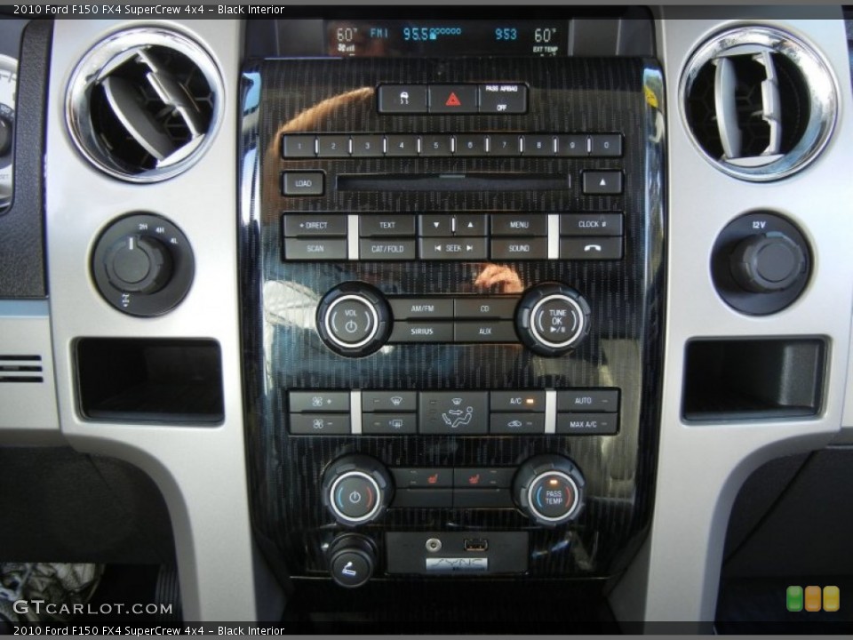 Black Interior Controls for the 2010 Ford F150 FX4 SuperCrew 4x4 #69471514
