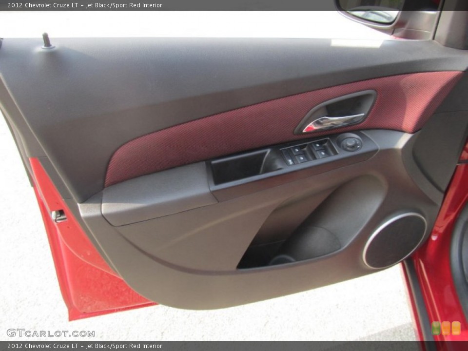 Jet Black/Sport Red Interior Door Panel for the 2012 Chevrolet Cruze LT #69471658