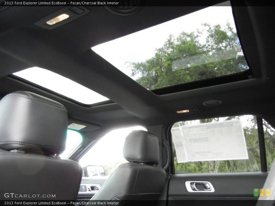 Pecan/Charcoal Black Interior Sunroof for the 2013 Ford Explorer Limited EcoBoost #69472009