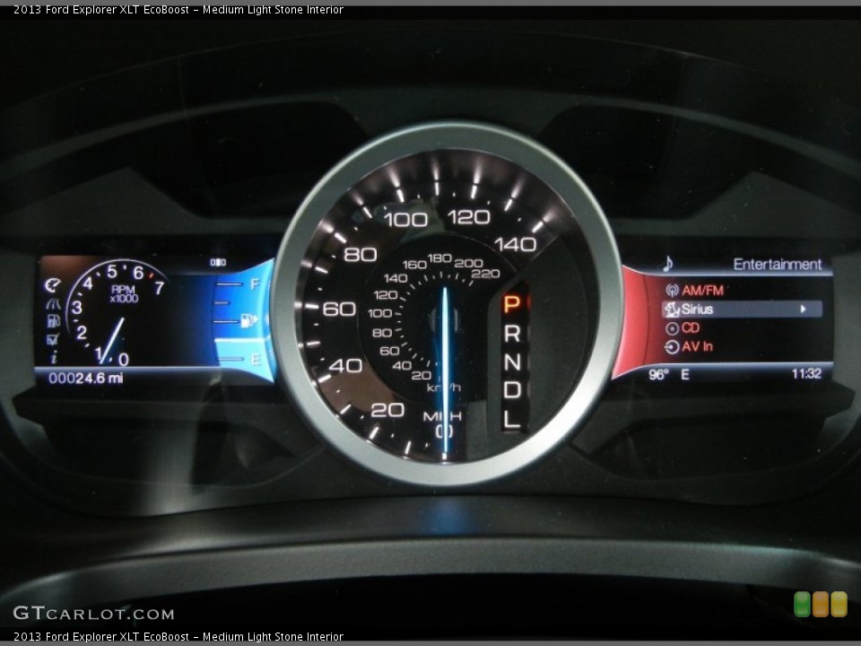 Medium Light Stone Interior Gauges for the 2013 Ford Explorer XLT EcoBoost #69472156