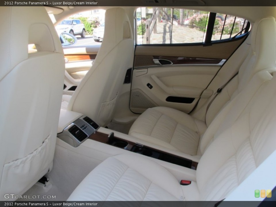 Luxor Beige/Cream Interior Rear Seat for the 2012 Porsche Panamera S #69475966