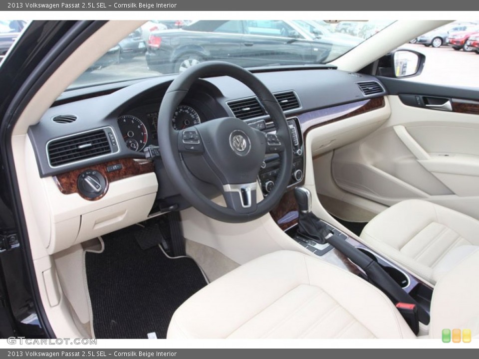 Cornsilk Beige Interior Prime Interior for the 2013 Volkswagen Passat 2.5L SEL #69476179