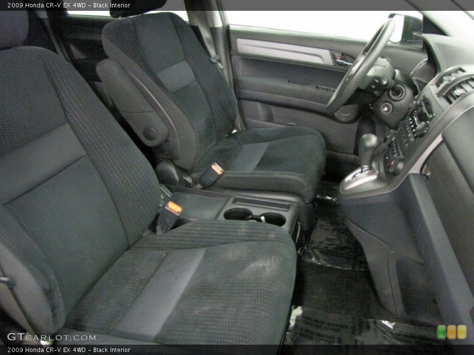 Black Interior Front Seat for the 2009 Honda CR-V EX 4WD #69477503
