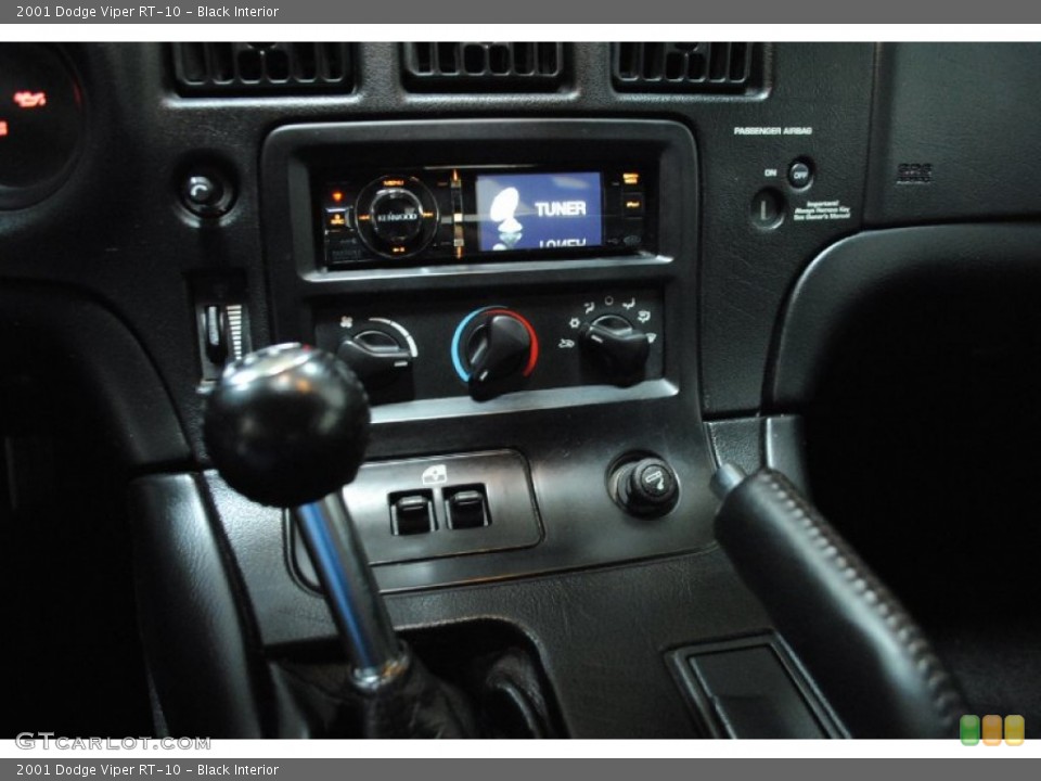 Black Interior Controls for the 2001 Dodge Viper RT-10 #69479908