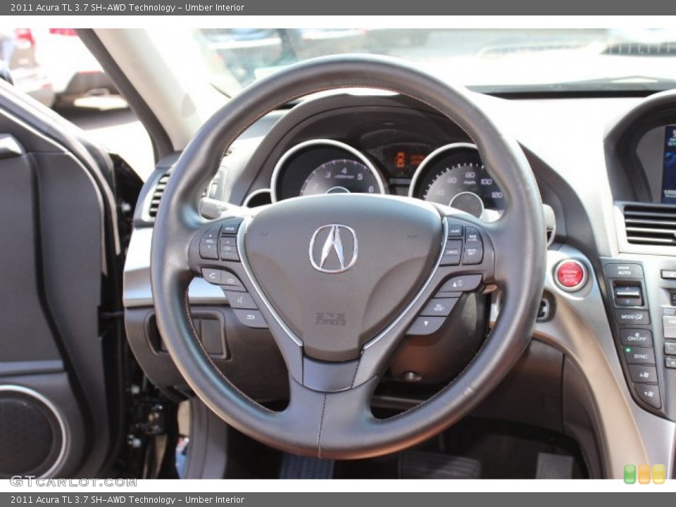 Umber Interior Steering Wheel for the 2011 Acura TL 3.7 SH-AWD Technology #69480244