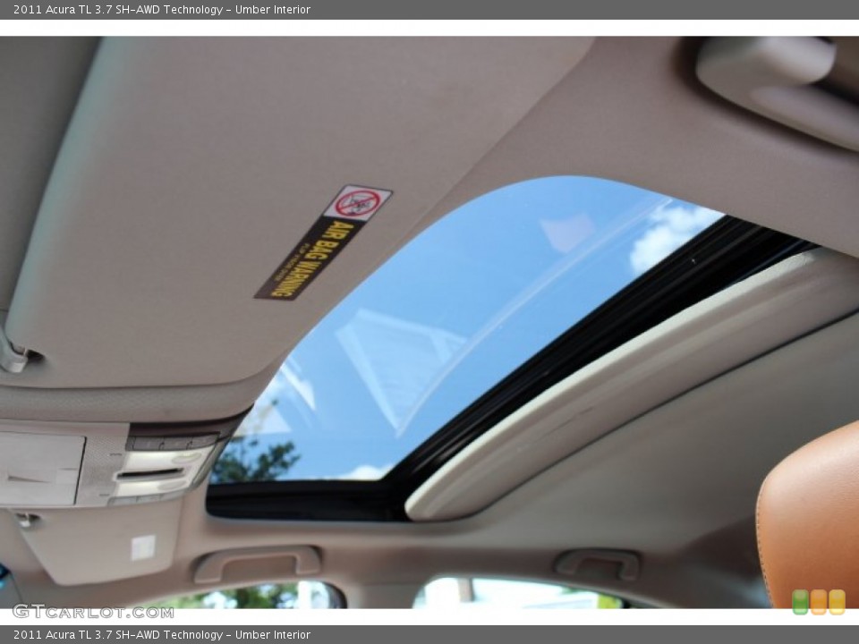 Umber Interior Sunroof for the 2011 Acura TL 3.7 SH-AWD Technology #69480280