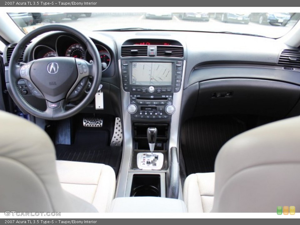 Taupe/Ebony Interior Dashboard for the 2007 Acura TL 3.5 Type-S #69480838