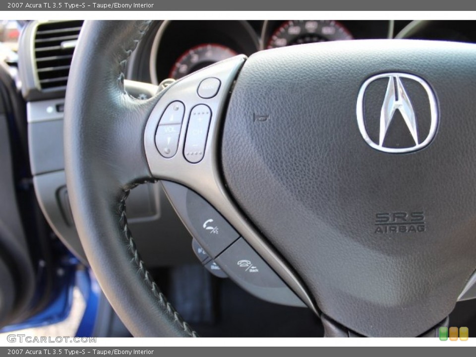 Taupe/Ebony Interior Controls for the 2007 Acura TL 3.5 Type-S #69480871