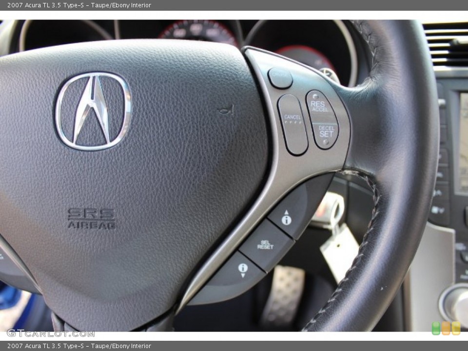Taupe/Ebony Interior Controls for the 2007 Acura TL 3.5 Type-S #69480880