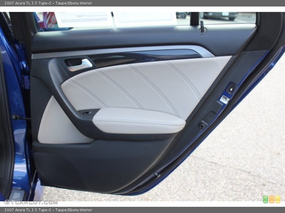 Taupe/Ebony Interior Door Panel for the 2007 Acura TL 3.5 Type-S #69480925