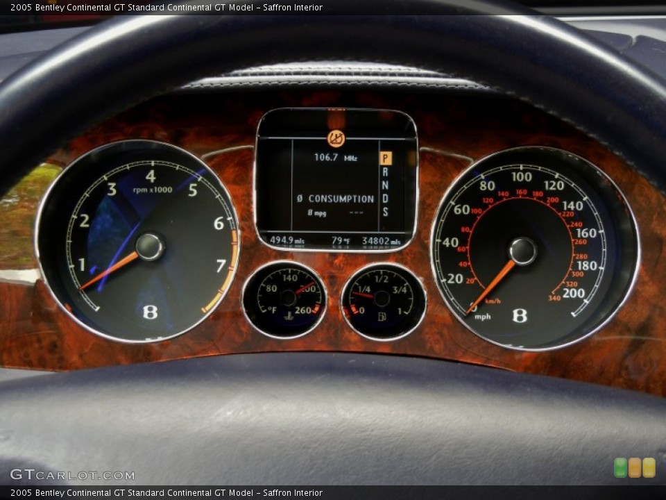 Saffron Interior Gauges for the 2005 Bentley Continental GT  #69480997