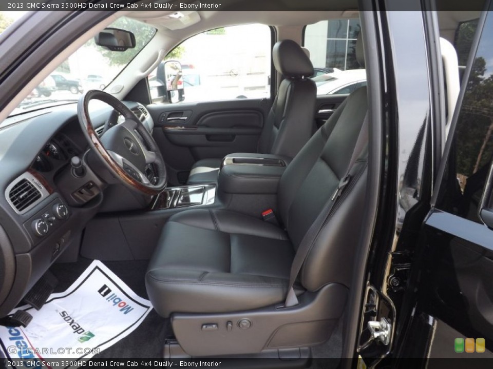 Ebony Interior Photo for the 2013 GMC Sierra 3500HD Denali Crew Cab 4x4 Dually #69482542