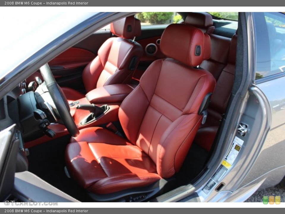 Indianapolis Red Interior Front Seat for the 2008 BMW M6 Coupe #69482570