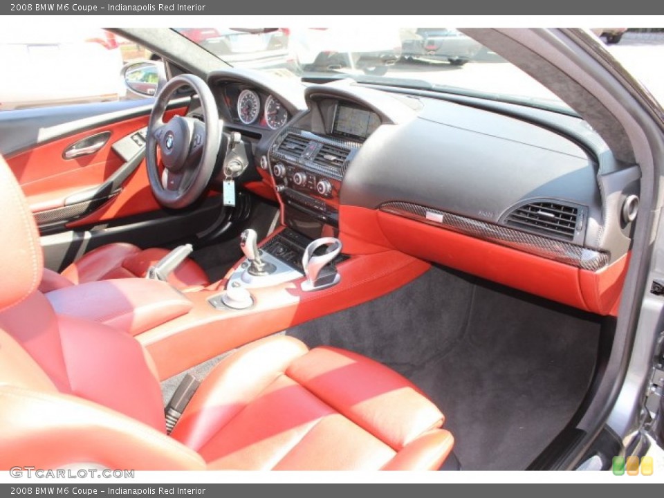 Indianapolis Red Interior Dashboard for the 2008 BMW M6 Coupe #69482671