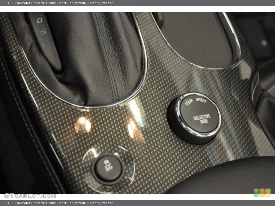 Ebony Interior Controls for the 2012 Chevrolet Corvette Grand Sport Convertible #69483868