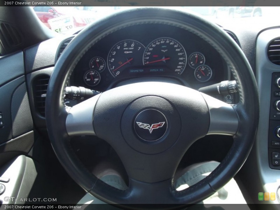 Ebony Interior Steering Wheel for the 2007 Chevrolet Corvette Z06 #69485489