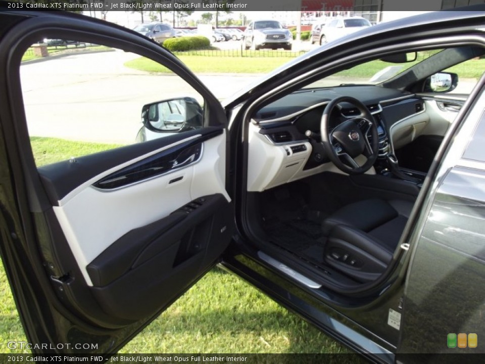 Jet Black/Light Wheat Opus Full Leather Interior Photo for the 2013 Cadillac XTS Platinum FWD #69485703