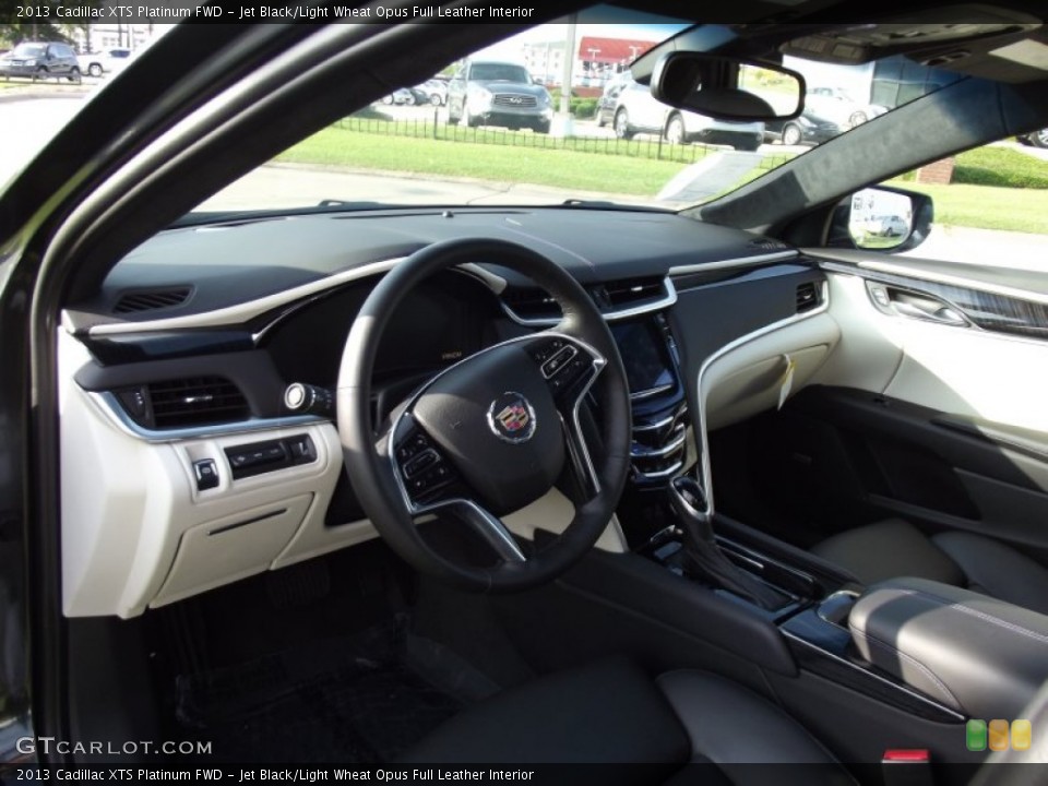 Jet Black/Light Wheat Opus Full Leather Interior Dashboard for the 2013 Cadillac XTS Platinum FWD #69485722