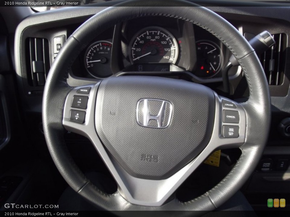 Gray Interior Steering Wheel for the 2010 Honda Ridgeline RTL #69486730