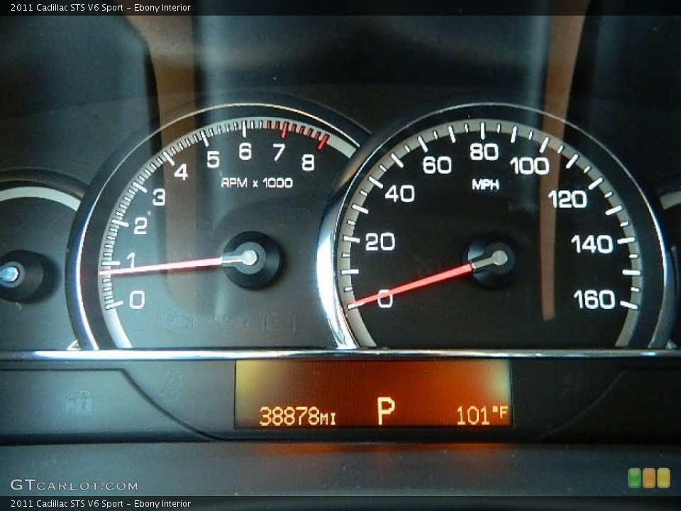 Ebony Interior Gauges for the 2011 Cadillac STS V6 Sport #69487729