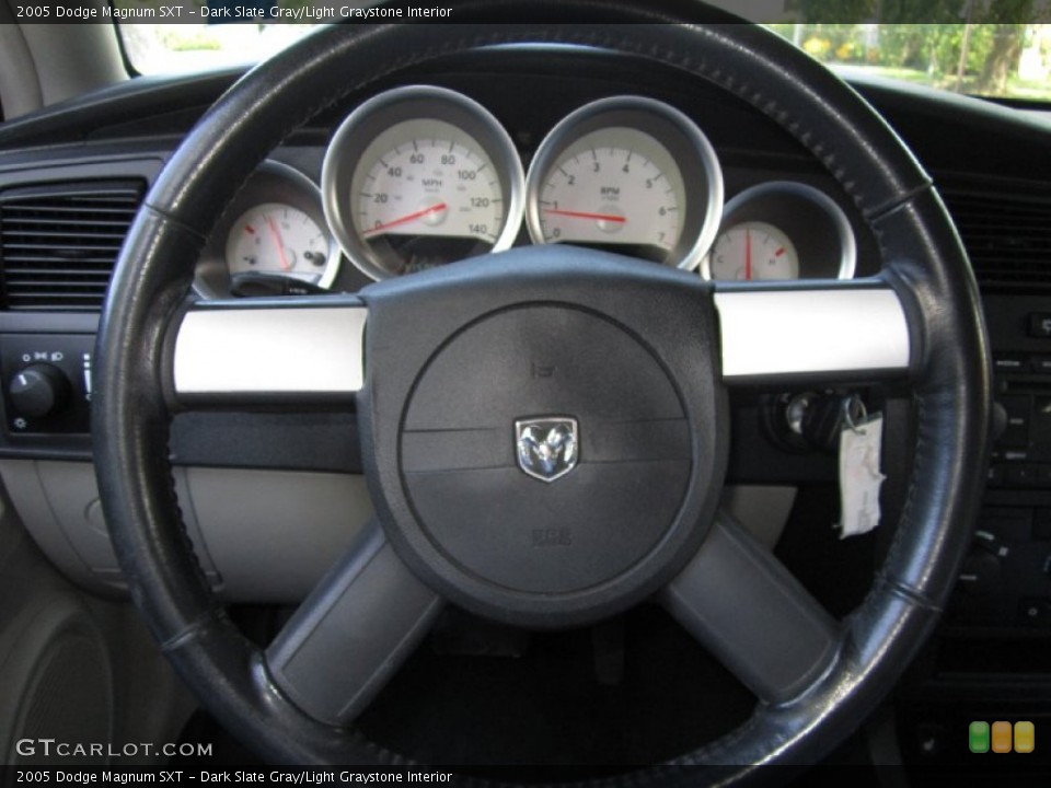 Dark Slate Gray/Light Graystone Interior Steering Wheel for the 2005 Dodge Magnum SXT #69488872