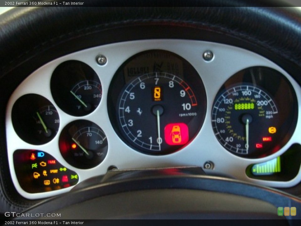 Tan Interior Gauges for the 2002 Ferrari 360 Modena F1 #69489451