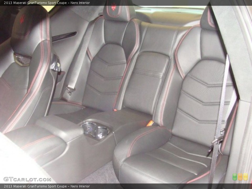Nero Interior Rear Seat for the 2013 Maserati GranTurismo Sport Coupe #69489781
