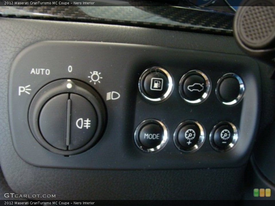 Nero Interior Controls for the 2012 Maserati GranTurismo MC Coupe #69489991