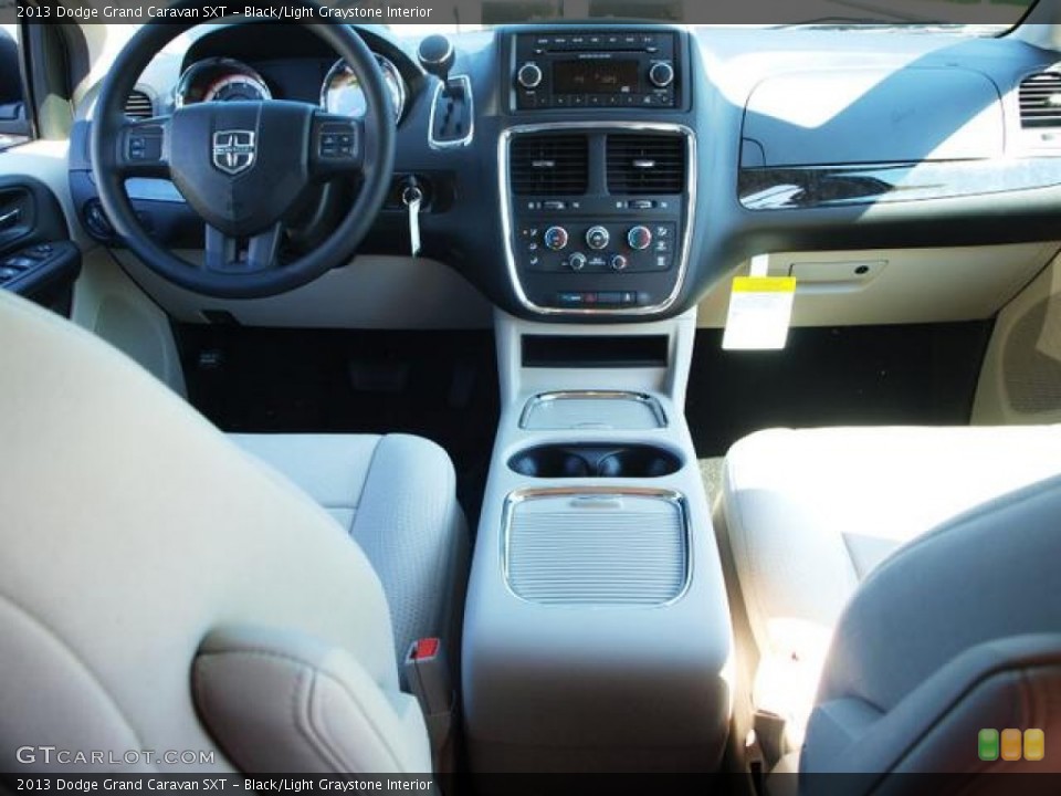 Black/Light Graystone Interior Dashboard for the 2013 Dodge Grand Caravan SXT #69490102