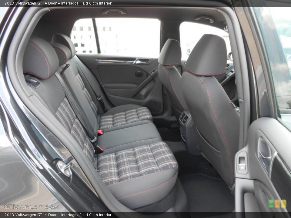 Interlagos Plaid Cloth Interior Rear Seat for the 2013 Volkswagen GTI 4 Door #69491176