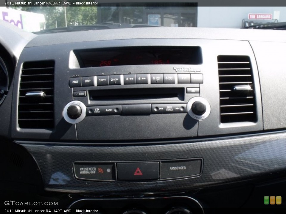 Black Interior Controls for the 2011 Mitsubishi Lancer RALLIART AWD #69492568
