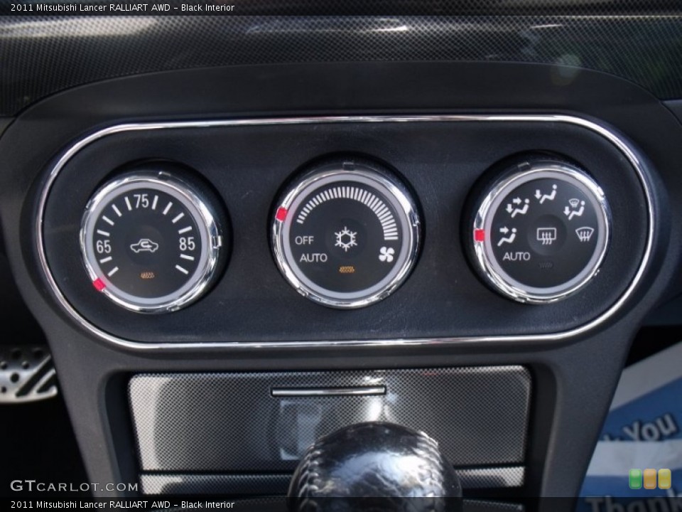 Black Interior Controls for the 2011 Mitsubishi Lancer RALLIART AWD #69492580