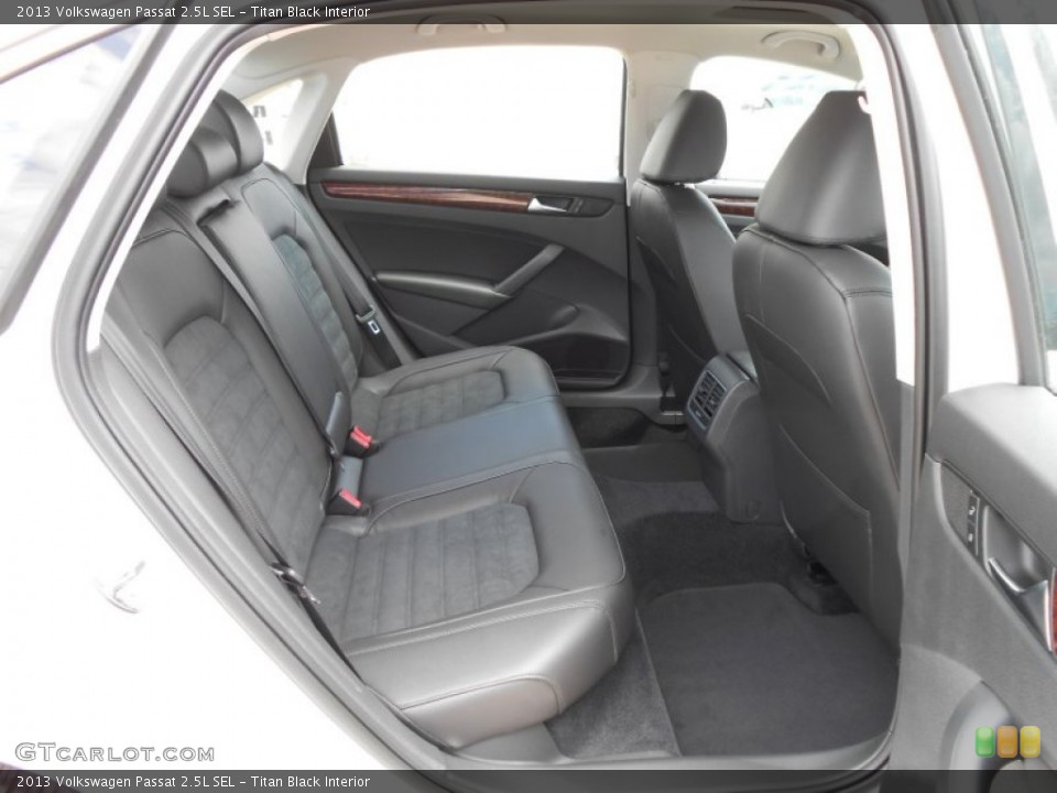 Titan Black Interior Rear Seat for the 2013 Volkswagen Passat 2.5L SEL #69492997